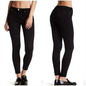 Hudson Natalie Women's  Black Mid‎ Rise Super Skinny Ankle Jeans Size 29